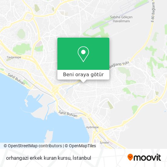 orhangazi erkek kuran kursu harita