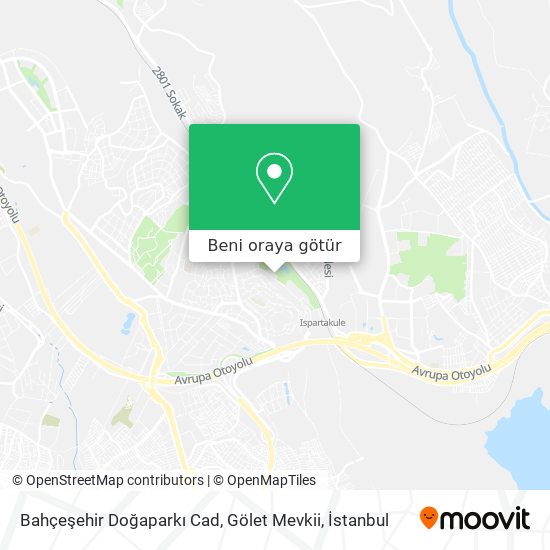 Bahçeşehir Doğaparkı Cad, Gölet Mevkii harita