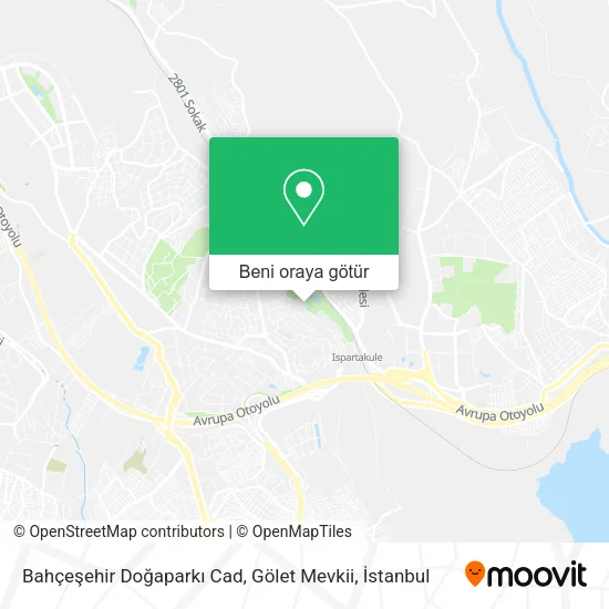 Bahçeşehir Doğaparkı Cad, Gölet Mevkii harita