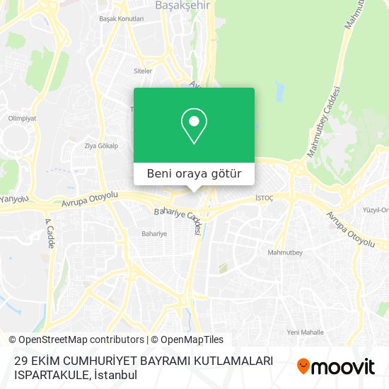 29 EKİM CUMHURİYET BAYRAMI KUTLAMALARI ISPARTAKULE harita
