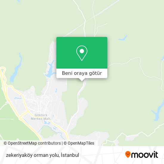 zekeriyaköy orman yolu harita