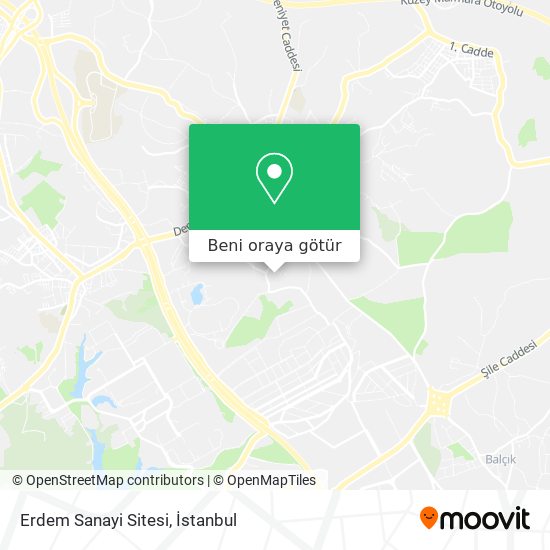 Erdem Sanayi Sitesi harita