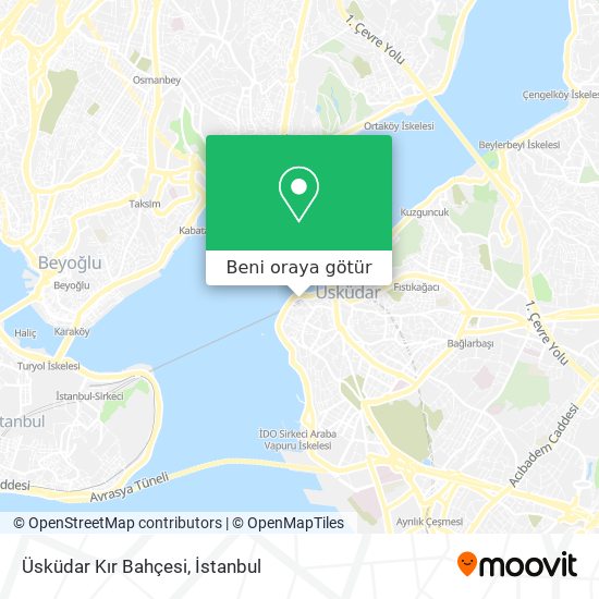 Üsküdar Kır Bahçesi harita