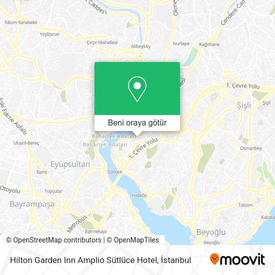 Hilton Garden Inn Amplio Sütlüce Hotel harita