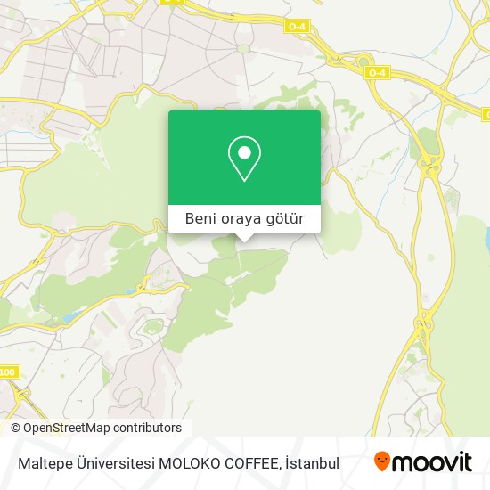 Maltepe Üniversitesi MOLOKO COFFEE harita