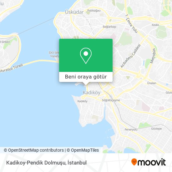 Kadikoy-Pendik Dolmuşu harita