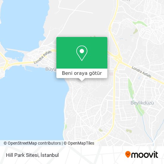 Hill Park Sitesi harita