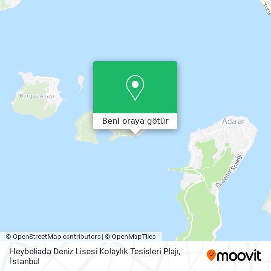 Heybeliada Deniz Lisesi Kolaylık Tesisleri Plajı harita