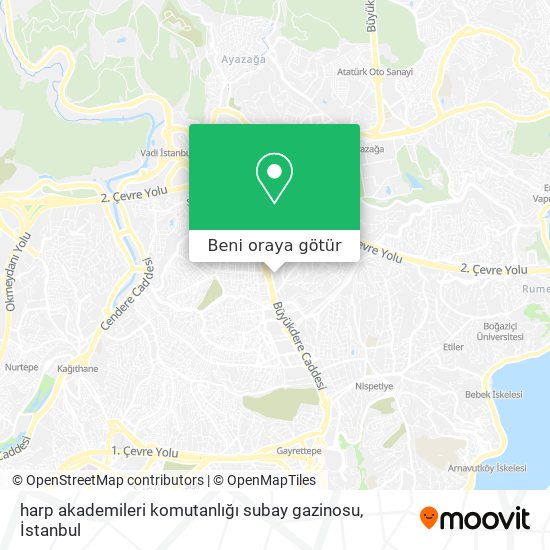 harp akademileri komutanlığı subay gazinosu harita