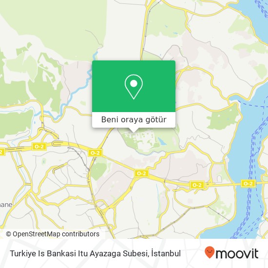 Turkiye Is Bankasi Itu Ayazaga Subesi harita