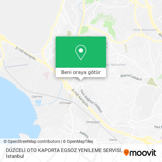 DÜZCELİ OTO KAPORTA EGSOZ YENİLEME SERVİSİ harita