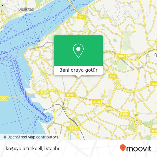 koşuyolu turkcell harita