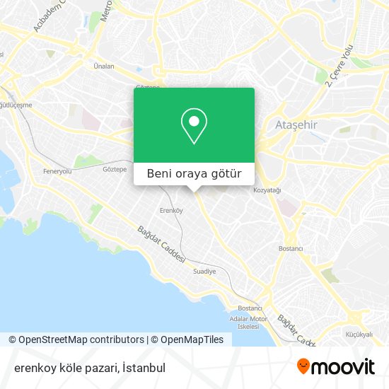 erenkoy köle pazari harita