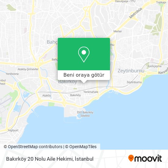 Bakırköy 20 Nolu Aile Hekimi harita