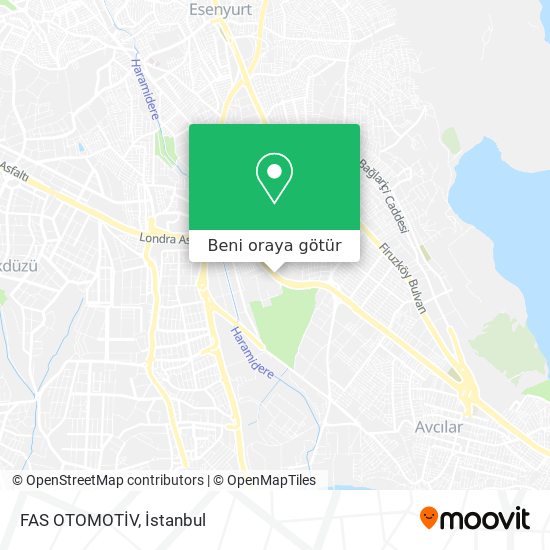 FAS OTOMOTİV harita