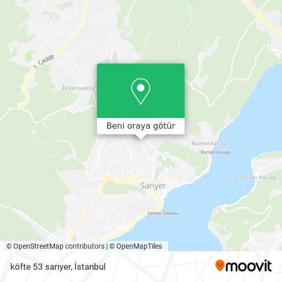 köfte 53 sarıyer harita