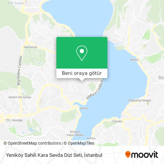 Yeniköy Sahili Kara Sevda Dizi Seti harita