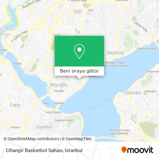 Cihangir Basketbol Sahası harita