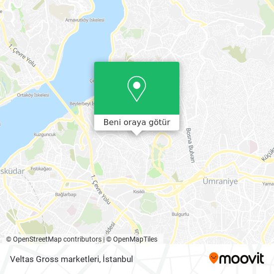 Veltas Gross marketleri harita