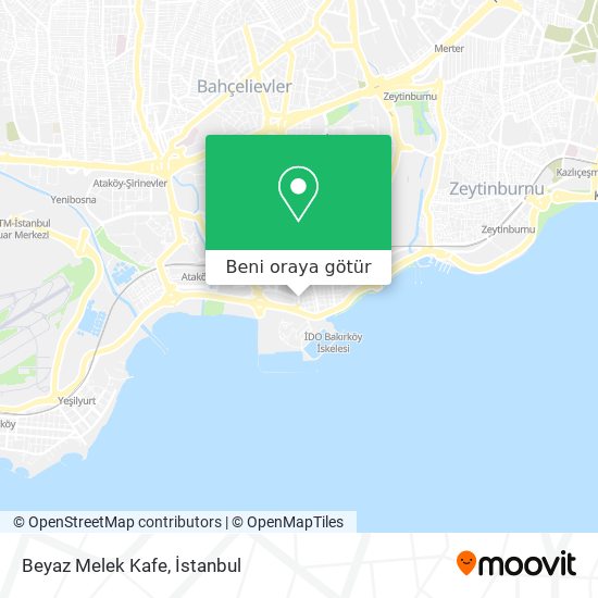 Beyaz Melek Kafe harita