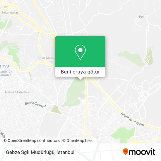 Gebze Sgk Müdürlüğü harita