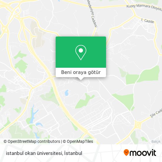 istanbul okan üniversitesi harita