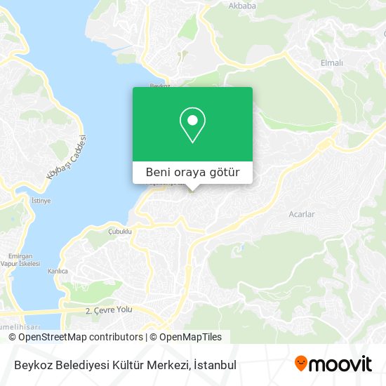 Beykoz Belediyesi Kültür Merkezi harita