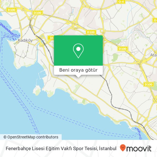 Fenerbahçe Lisesi Eğitim Vakfı Spor Tesisi harita
