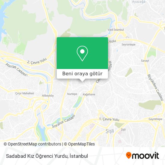 Sadabad Kız Öğrenci Yurdu harita