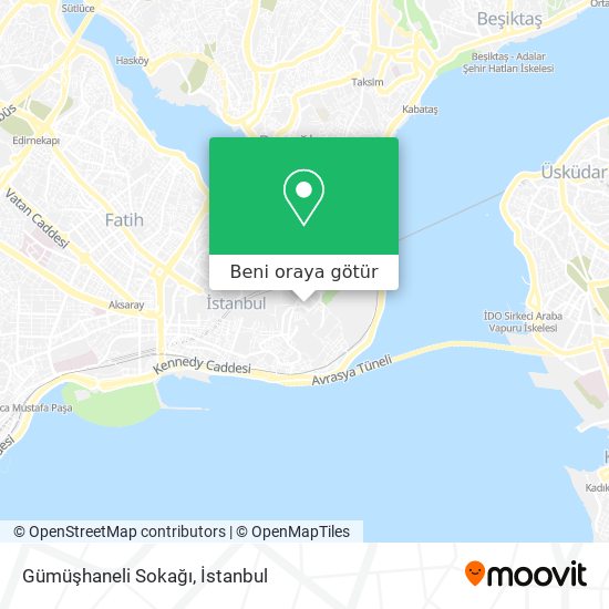 Gümüşhaneli Sokağı harita