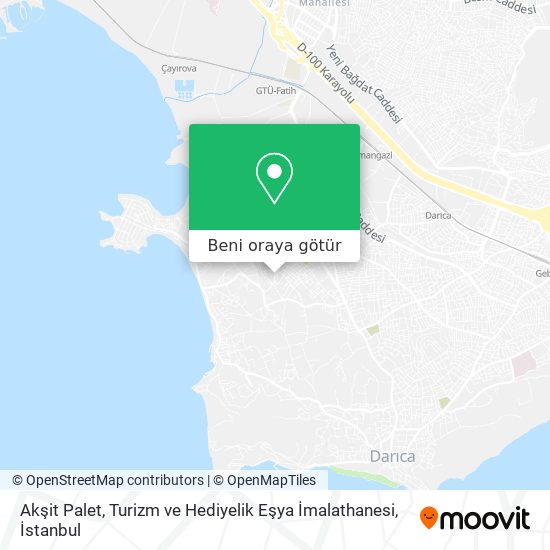Akşit Palet, Turizm ve Hediyelik Eşya İmalathanesi harita