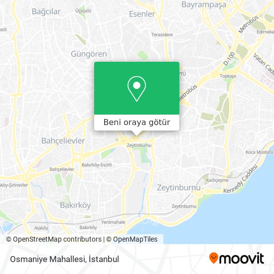 Osmaniye Mahallesi harita