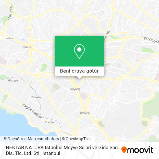 NEKTAR NATURA Istanbul Meyve Sulari ve Gida San. Dis. Tic. Ltd. Sti. harita