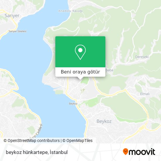 beykoz hünkartepe harita