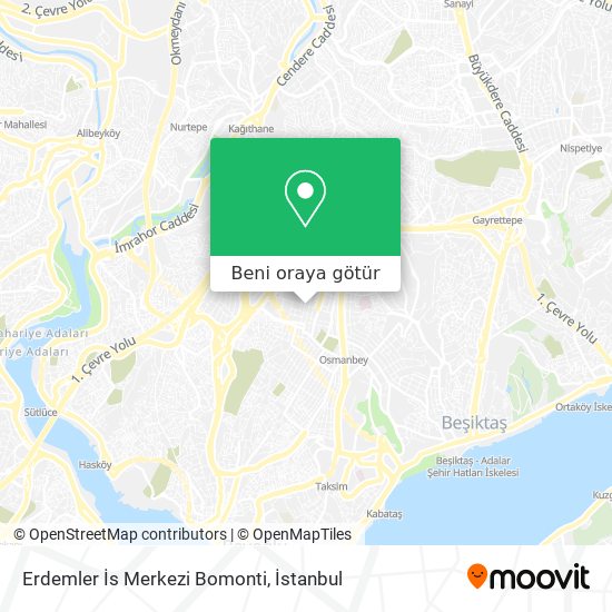 Erdemler İs Merkezi Bomonti harita