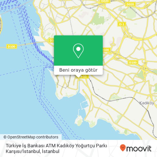 Türkiye İş Bankası ATM Kadıköy Yoğurtçu Parkı Karşısı / İstanbul harita