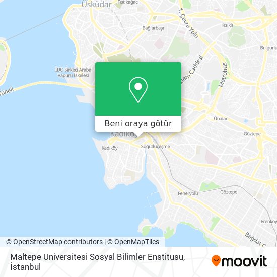 Maltepe Universitesi Sosyal Bilimler Enstitusu harita