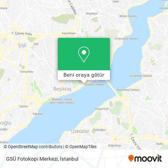 GSÜ Fotokopi Merkezi harita