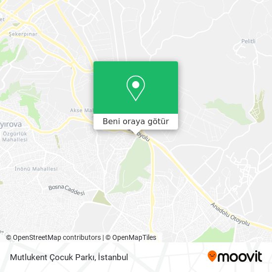 Mutlukent Çocuk Parkı harita