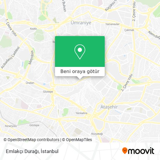 Emlakçı Durağı harita