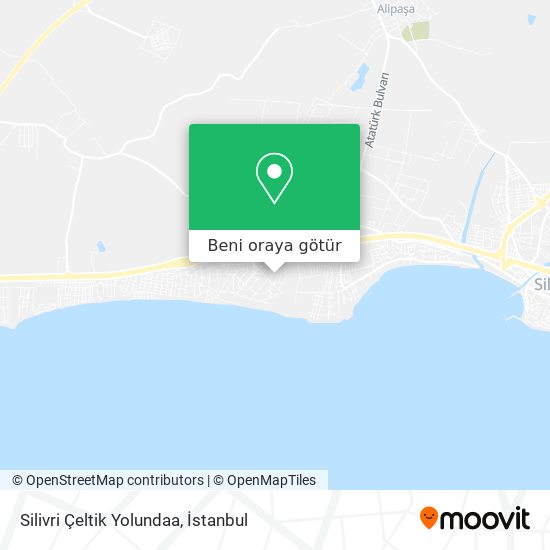 Silivri Çeltik Yolundaa harita