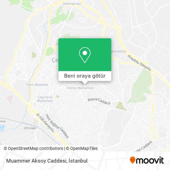 Muammer Aksoy Caddesi harita