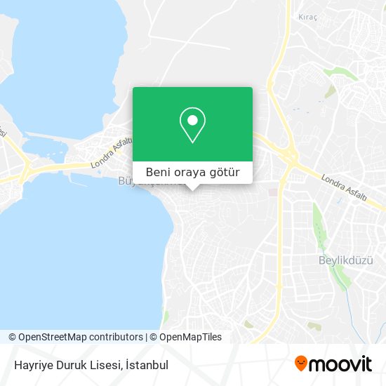 Hayriye Duruk Lisesi harita