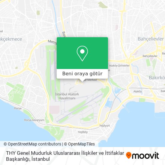 THY Genel Mudurluk Uluslararası İlişkiler ve İttifaklar Başkanlığı harita