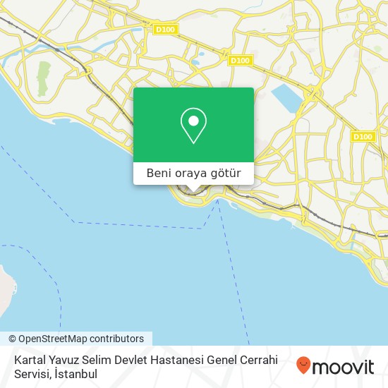 Kartal Yavuz Selim Devlet Hastanesi Genel Cerrahi Servisi harita