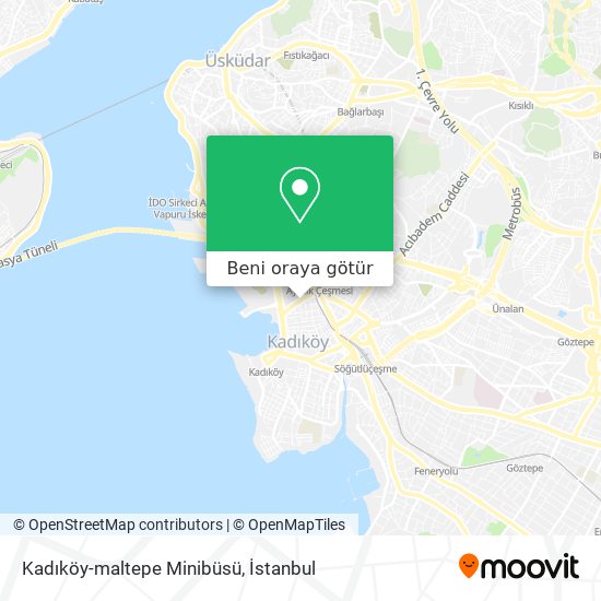 Kadıköy-maltepe Minibüsü harita