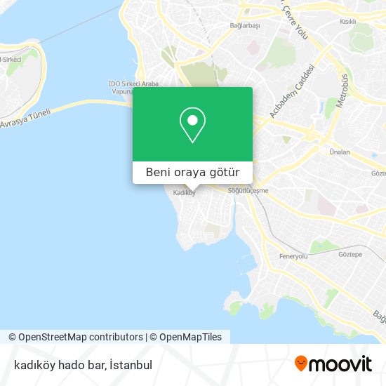 kadıköy hado bar harita
