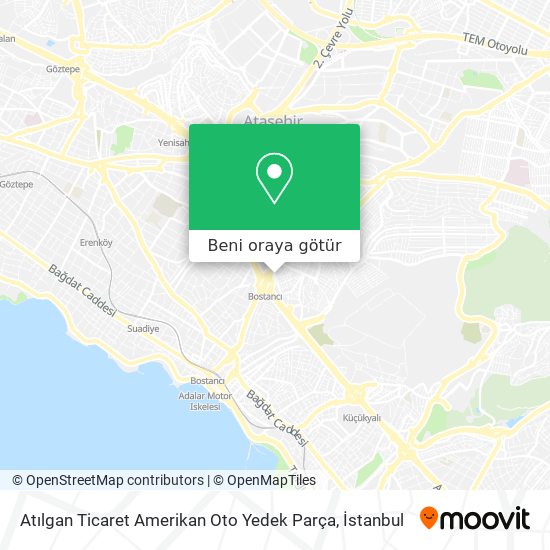Atılgan Ticaret Amerikan Oto Yedek Parça harita