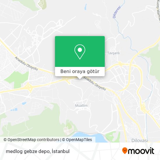 medlog gebze depo harita