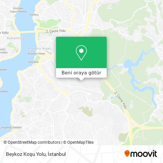 Beykoz Koşu Yolu harita